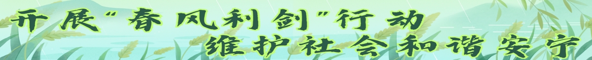 大力開(kāi)展“春風(fēng)利劍”專(zhuān)項(xiàng)行動(dòng) 依法嚴(yán)懲備類(lèi)違法犯罪活動(dòng)